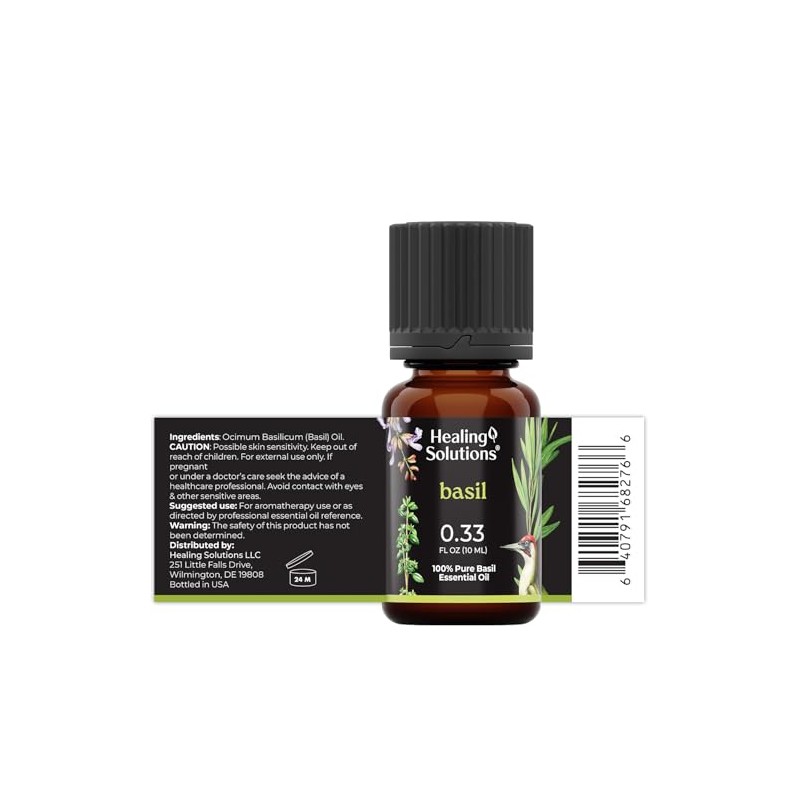 Basil 100% Pure, Best Therapeutic Grade Essential Oil - 10ml
