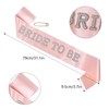 Dmnnlp Bride to Be Sash, Elegant Pink Bride Sash with