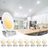 8 Pack 16W 1800LM 6 Inch Recessed Lighting with Junction
