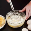 Stainless Steel Dough Whisk for Bread and Pizza - Professional