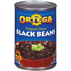 Ortega Black Beans, Original Flavor, 15 Ounce