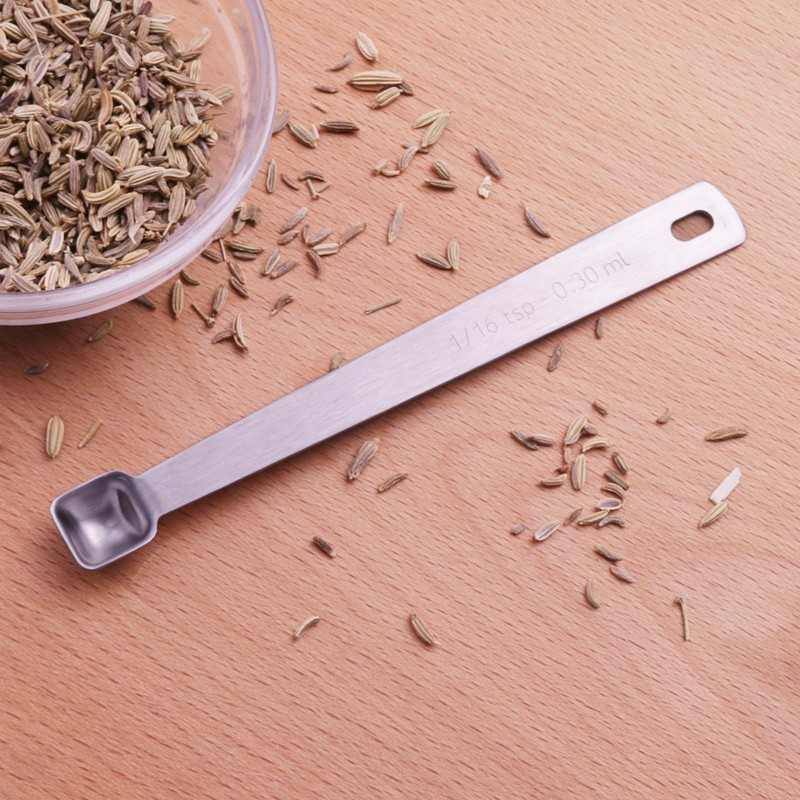 BERYLER 1PCS 1/16 Teaspoon(1/16tsp, 0.3ml) Single Tiny Measuring Spoon, Small