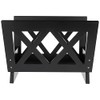 Frenchi Home Furnishing Contemporary Magazine Rack, Black