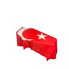 Flagtex Turkish Flag Casket Cover - Durable Turkey Flag Coffin