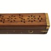 Simply essential Beautiful Handmade Wooden Brown Incense Stick Holder Box