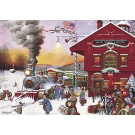 Buffalo Games - Charles Wysocki - Whistle Stop Christmas - 500 Piece Jigsaw Puzzle