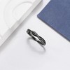 Twisted Half Eternity Wedding Band for Women by Ginger Lyne,