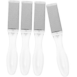 Baluue 4pcs Safe Pedicure Exfoliator Foot File Callus Remover Foot Sole Skin Trimmer Supply