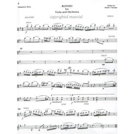 Rolla - Rondo For Viola and Orchestra (Piano Reduction) Edited by Walter Trampler Published by Rarities for Strings Publ [Sheet music] [Sheet music] [Sheet music] [Sheet music] [Sheet music] [Sheet music] [Sheet music] [Sheet music] [Sheet music] [Sheet 