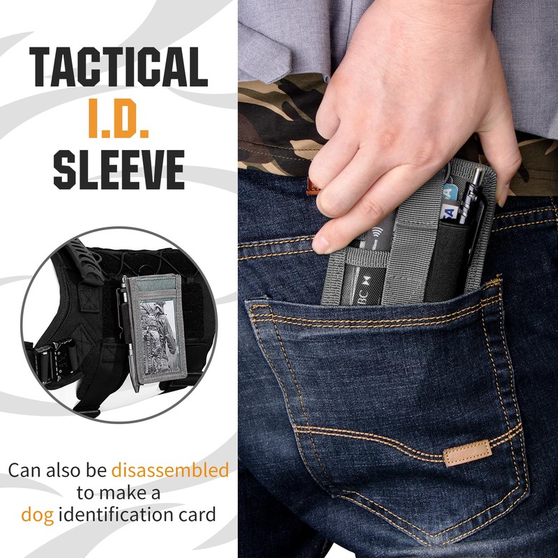 IronSeals Tactical ID Card Holder Hook & Loop Patch Badge