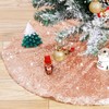 Tree Skirt 48 Inch Sequin Rose Gold Tree Skirt Christmas