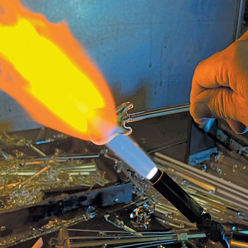 Glass Baron Sniffy The Dragon Glass Figurine, Hand Blown &