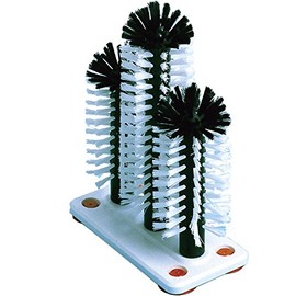 Bürstenmann Gläserspüler Höhe 18/25/18cm in weiß