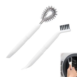 FDCGAS Kitchen Brushes – 2 Pieces 2 in 1 Crevice Brush, Crevice Cleaning Brush, Suitable for Water Bottles, Bottles, Kitchen Tools, Multipurpose Brush