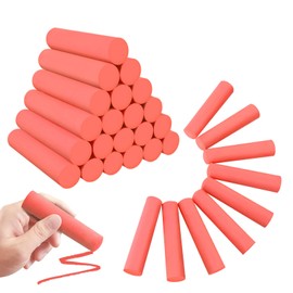 FELIZROCA 50 Pack Washable Sidewalk Chalks for Kids Non-Toxic Jumbo Chalk for Outdoor Art Play, Colored Chalk for Painting on Chalkboard, Blackboard and Playground(Orange Red)