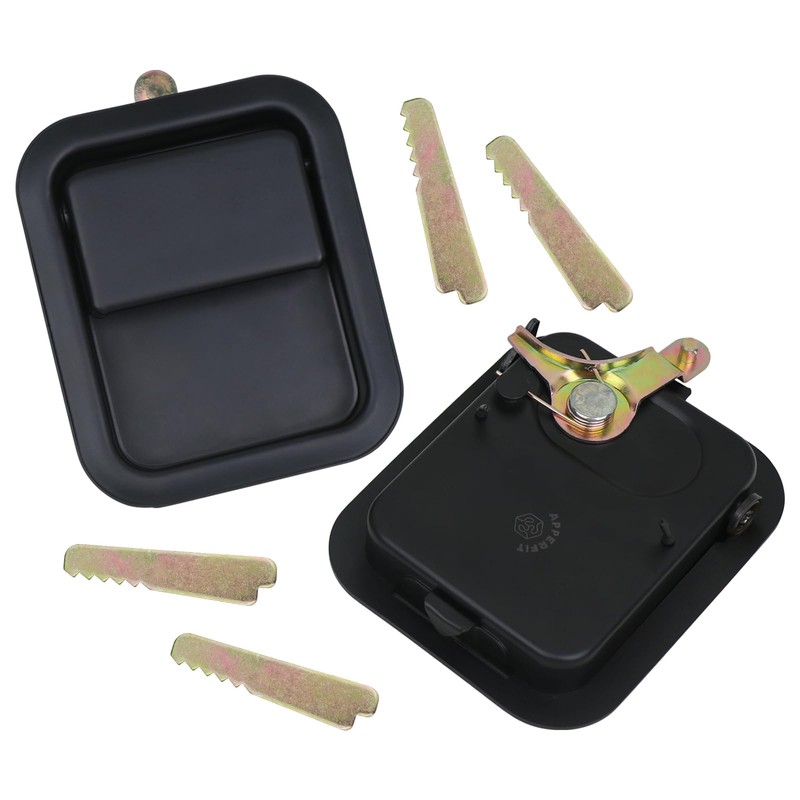 APPERFiT Exterior Door Handles w/Keepers Compatible with Jeep Wrangler YJ