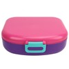 Bento Lunch Box ABS Separate Compartments with Buckle Handle Leakage