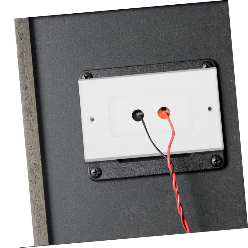 jojofuny Media Wall Connector Speaker Wire Wall Plate with Screws