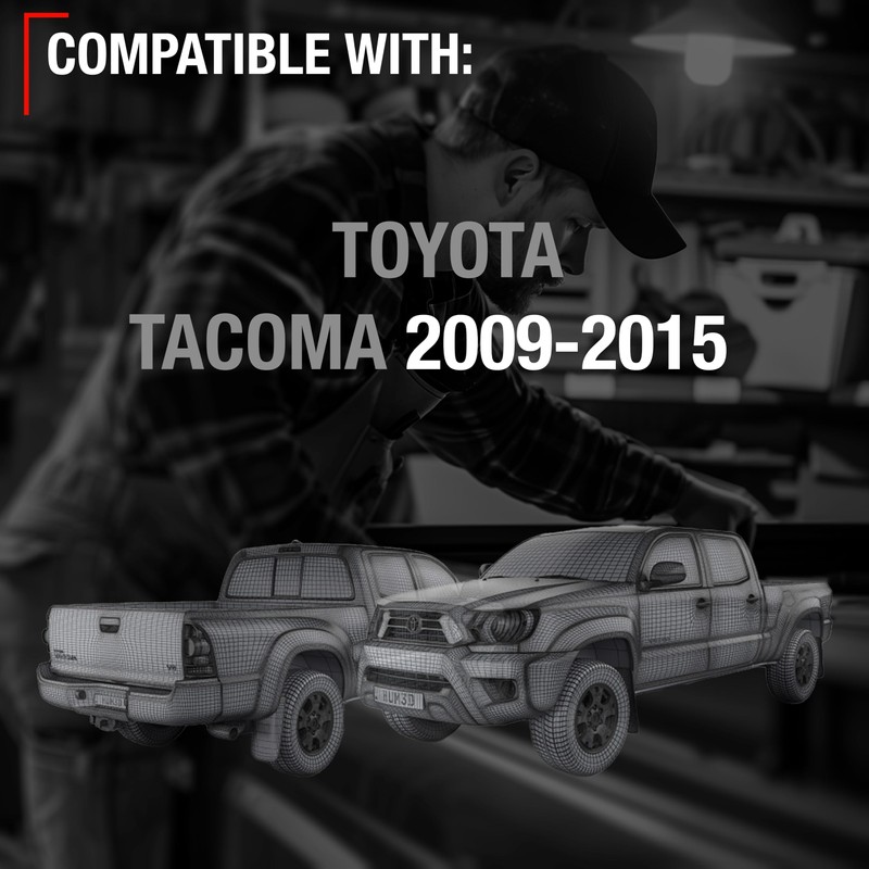 Tailgate Handle Assembly Replacement, Upgraded Metal - Compatible with 2009-2015