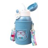 Maíz Botella Agua Niños Infantil + Popote Kawaii Antiderrame