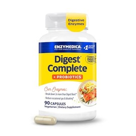 Enzymedica , Digest  Probióticos, Apoyo enzimático para una digestión saludable y alivio de gases ocasionales, hinchazón e indigestión, 1.2 mil...    