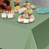 Tablecloth, Sage Green, 137 x 274 cm, Disposable Tablecloth, Plastic