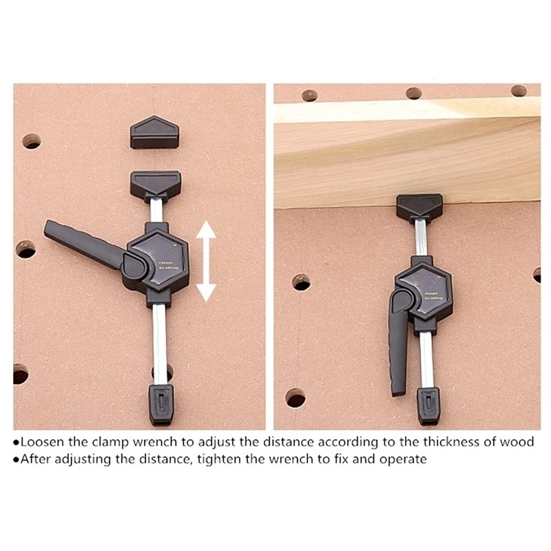 Woodworking Clamp Adjustable Quick Release Handle Woodworking Clamp Fixed Jaw