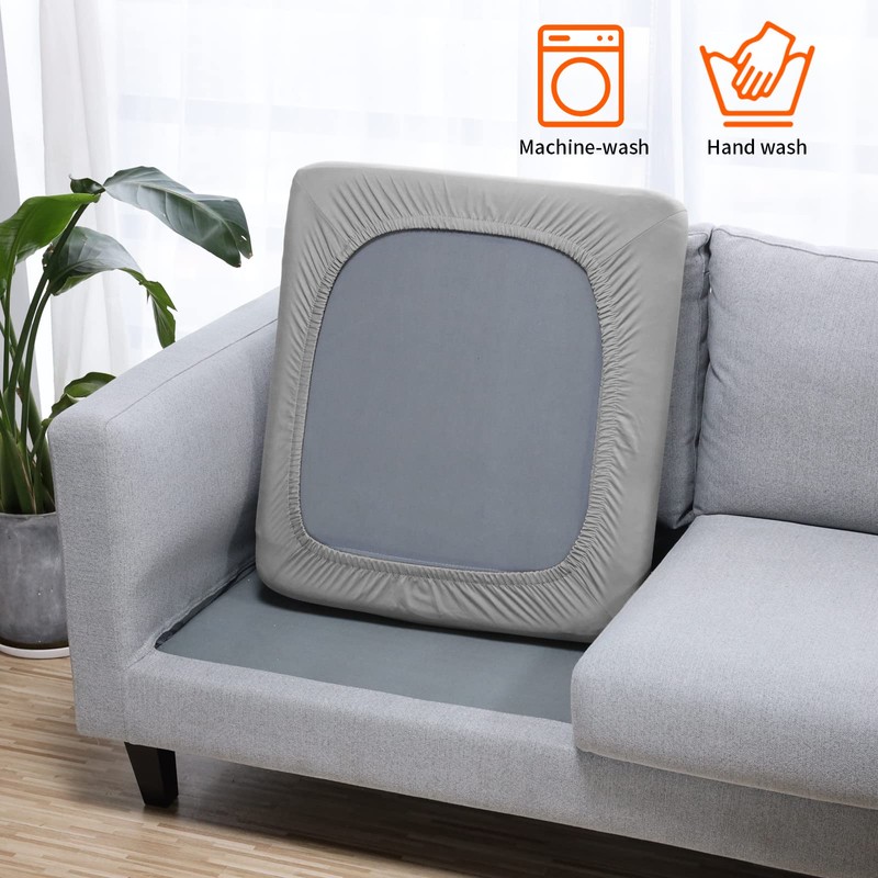 YISUN Waterproof Couch Cushion Slipcovers, Stretch Individual Seat Cushion Covers,