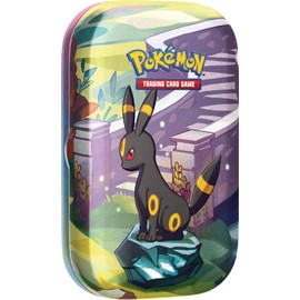 Pokémon TCG | Scarlet & Violet: Prismatic Evolutions Mini Tin | Umbreon Design | 2 Booster Packs & 1 Coin