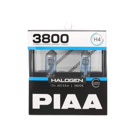 PIAA HS704 Halogen for Headlight and Fog Lamps, 12 V 60/55W, H4 3800K, ECE Standard, Road Transport Vehicle Act Compliant, 2 Pieces