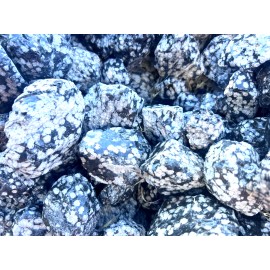 1 lb of Unique Snowflake Obsidian Rough Stones Cabbing Tumble Rocks Decoration