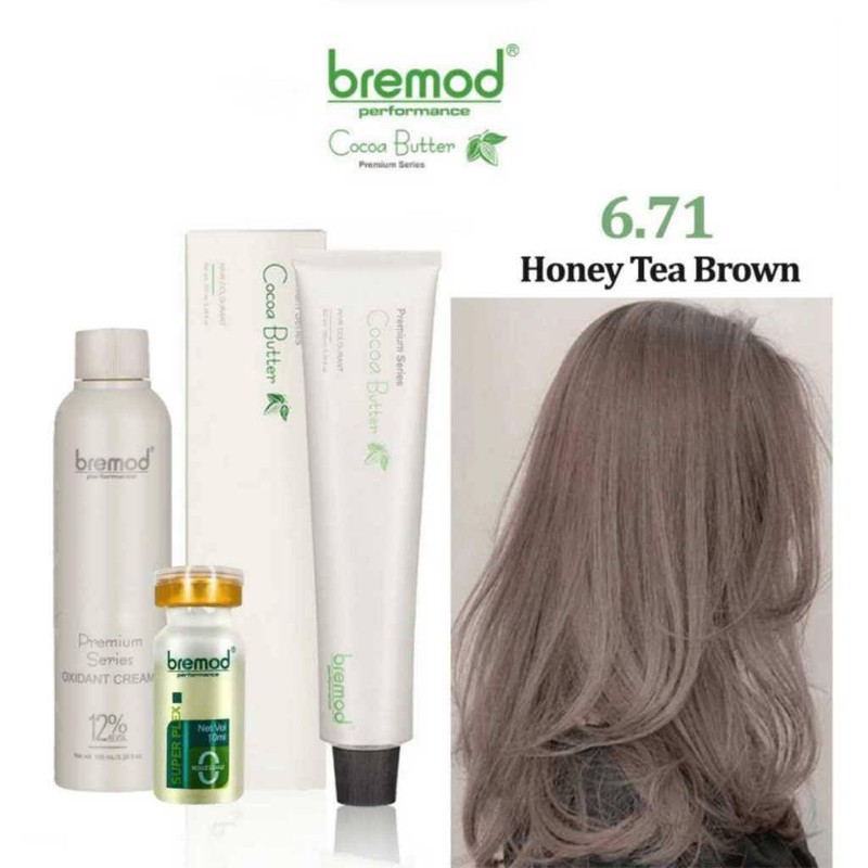 Bremod Premium Series Cocoa Butter Hair Colour Kit with 9%