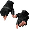 Milwaukee Leather Men's Leather/Mesh Finger less Gloves with Gel Palm