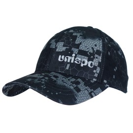 UNISPO Camouflage Baseball Cap, Fishing Hunting Hat with Adjustable Fit, UV Sun Protection ideal for Hiking Outdoor Sports. Design by VEIL and BLAK pattern, SIZE_FREE (UK, Alpha, One Size, BLAK CAMO.)