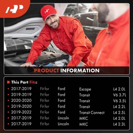 A-Premium A/C Compressor with Clutch Compatible with Ford Escape 2017-2019, Transit 2019-2020, Transit Connect 2019-2022 & Lincoln MKC 2017-2019