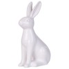 Beliani Rabbit Figurine Rabbit Easter White Ceramic Easter Decoration Rabbit