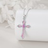 Vadmans Cross Necklace for Women 925 Sterling Silver 5A CZ