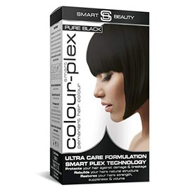 Pure Black Hair Dye Permanent with Plex hair anti-breakage technology | Vegan & Cruelty Free | Smart Beauty