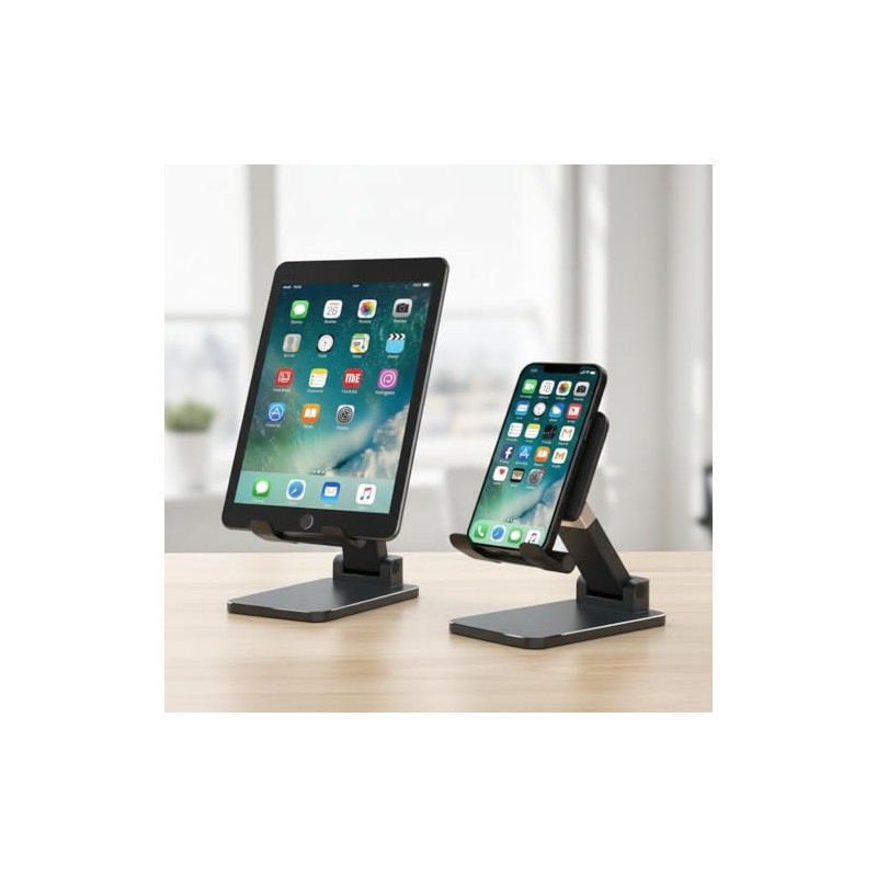 Soporte de teléfono ajustable para escritorio | Soporte plegable, base