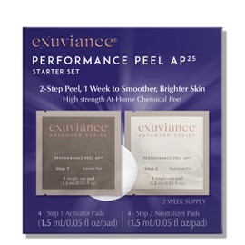 EXUVIANCE EXUVIANCE Performance Peel AP25 Starter Set, At-Home Chemical Peel, Gently Exfoliates & Refines Pores, Anti-Aging Peel, Treats Fine Lines, Wrinkles & Uneven Texture with Glycolic Acid, 2-week supply