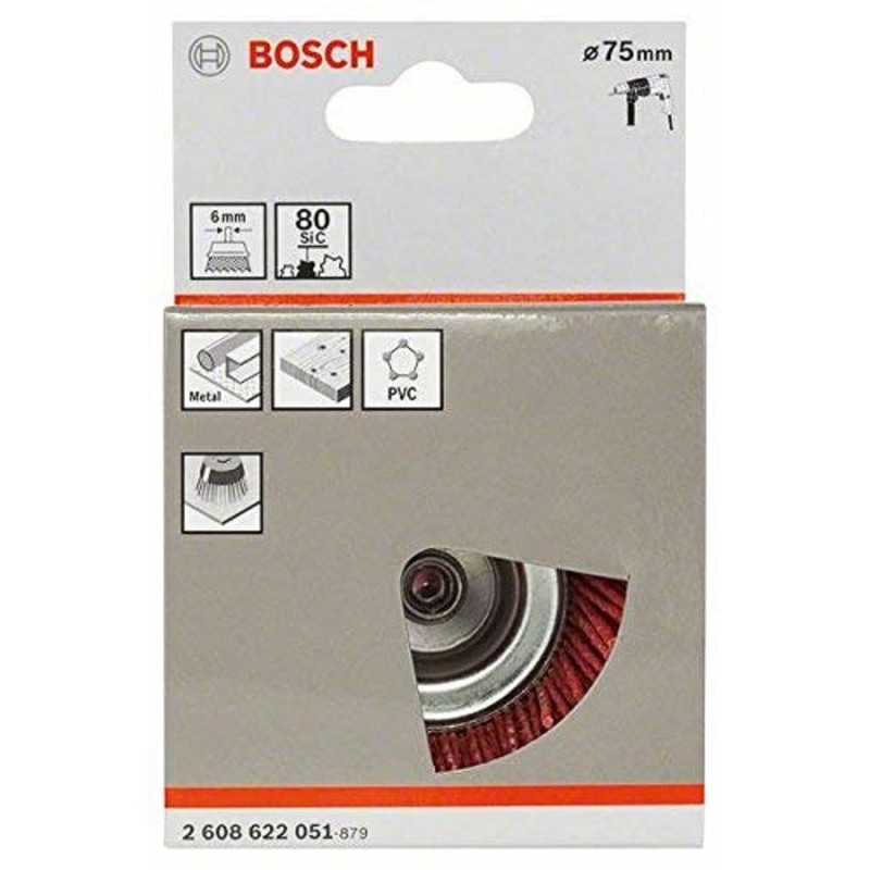 Bosch 2608622051 6 mm Shank Cup Brush with 75 mm