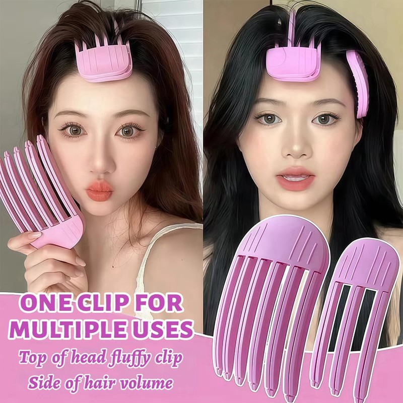 Aucuu 2pcs Wind Shaping Styling Combs for Fluffy Bangs, No-Trace