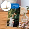Gold Sign Stand Double-Sided Picture Acrylic Frame 6PCS, A5 Transparent