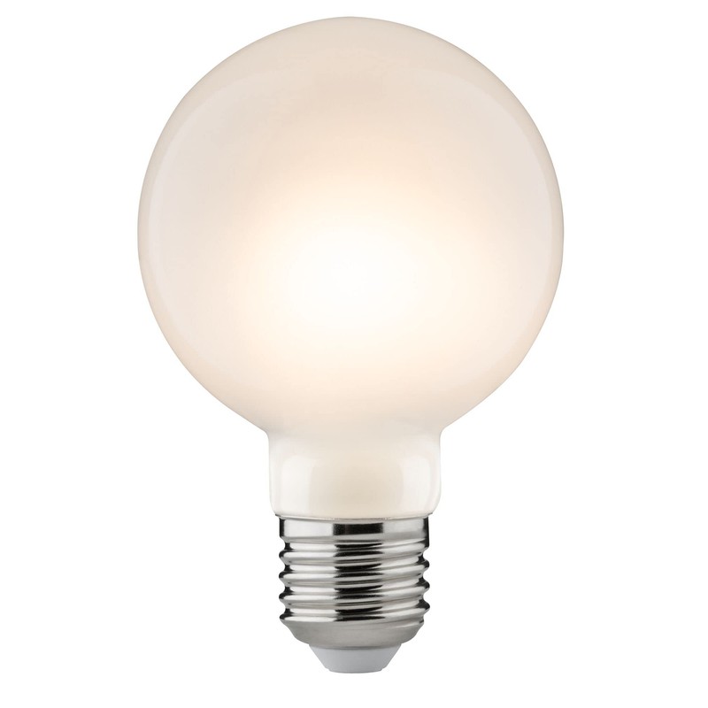 Paulmann 28701 LED Filament Globe Lamp, 7.5 W, Dimmable Opal