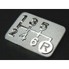 Tuningfan Plated Shift Pattern Plate for Lower Right Reverse 6MT