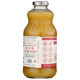 Lakewood Organic Juice, Pineapple, 32 Fl Oz Bottle