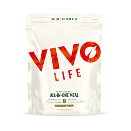Vivo Life - Vegan All-in-One Vegan Meal Replacement Shake with Proteins, Vitamins & Minerals - 1 kg, 25 Servings (Vanilla)