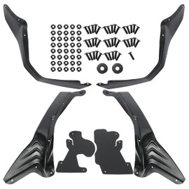 KUAFU Overfenders Compatible with 2007-2023 Can-Am Renegade 1000 1000R 850 800R 800 570 500 Polyethylene Fender Flares Extensions Over Fender Mudguard Kit 4Pcs Front & Rear Black