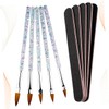 FRCOLOR 10pcs Nail Art Brush Set Nail Pen Art Pen