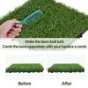 Yaheetech 12" x 12" Artificial Grass, Turf Tiles Interlocking Self-draining